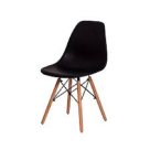 CADEIRA C/BASE DE MADEIRA EIFFEL PRETA REF-DL1086