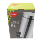 LIXEIRA COM PEDAL INOX 5 LITROS REF-CK650