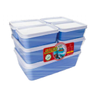 KIT COM 7 POTES RETANGULARES JOY REF-8002 REF-8002-9