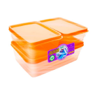 KIT COM 3 POTES RETANGULARES FRESH REF-8014 REF-8014-9