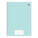 CADERNO AZUL TURQUEZA 96 FOLHAS 200MM X 275MM REF-950957