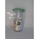 FARINHEIROS G TRANSPARENTE COM TAMPA VERDE MENTA REF-UZ304-VEM