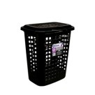 CESTO TELADO 60 LITROS PRETO REF-9104PR