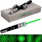 CANETA LASER VERDE POINTER 5000MW COM 5 PONTEIRAS DE EFEITOS