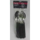 COLHERES 6 PÇS REF- 7102/6 PRETA
