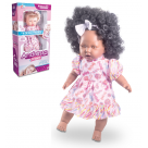 BONECA ANDRESSA FRASES NEGRA REF-459