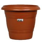 VASO REDONDO N35 MARROM REF-9401