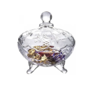 BOMBONIERE DE VIDRO 12CM BOHEMIA REF-24396 / 12GB1MBCRY3S300198