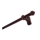 KIT VARAO CORTINA ACO ALPHA 3M PRETO 19MM REF-259