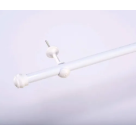 KIT VARAO CORTINA ACO 4M BRANCO 19MM REF-260