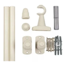 KIT VARAO CORTINA ACO 4M PALHA 19MM REF-265
