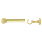KIT VARAO CORTINA ACO 2M PALHA 19MM REF-241