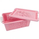 CESTA PLASTICA TAMPA C/ TRAVA REF-CK2558