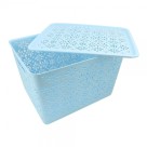 CESTA PLASTICA C/ TAMPA REF-2547