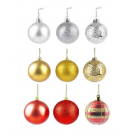 BOLA DE NATAL COM 2 UNIDADES