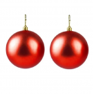 BOLA PEROLADA VERMELHO COM 2 UNIDADES 10CM REF-24350001