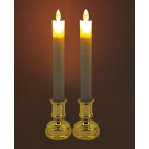VELA LED CASTICAL PL BRANCO PRATA COM 2 UNIDADES REF-25562001