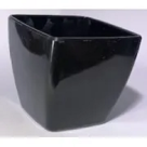 VASO PLT.QUADRADO PRETO 8,5CM REF-34266002