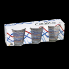 COPO DE VIDRO CARIOCA 25OML 3 PÇS REF-VD74