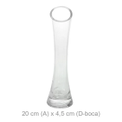 VASO VIDRO 0,5CM TRANSPARENE 20CM REF-42088001