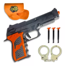 LANCA DARDOS (BRINQ POLICIAL) 38CM 5PCS REF-MT1448