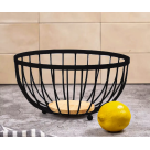 Fruteira Aramado Mdf Multiuso Cozinha Preto Decorativo