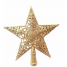 ENFEITE NATAL PONTEIRA ESTRELA C/ GLITTER NUDE REF-24870003