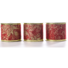 FITA ARAMADA ORGANZA C/ COSTURA VERMELHO DOURADO REF-73332003