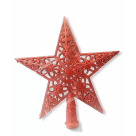 ENFEITE NATAL PONTEIRA ESTRELA C/ GLITTER VERMELHO REF-24870002