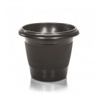 VASO REDONDO PRETO 15 LITROS REF-1328 ERCA PLAST