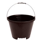 BALDE PLASTICO PRETO 12 LTS C/CAVA REF-TSW400