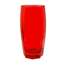 CONJ COPO VIDRO 370 ML  3PÇS VERMELHO MANILA REF-6194