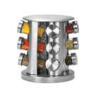 CONJ-PORTA CONDIMENTO C/SUPORTE INOX 12 PÇS REF-VDR5654-12