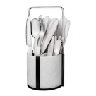 CJ. DE TALHERES VARANDA GOURMET DIAMOND BRANCO 24 PÇ REF-TAL9836BR