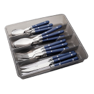 TALHERES REBITE 16 PÇS AZUL REF-FQR0498 AZ