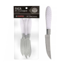 FACA DE CHURASCO LINHA BLUMENAU 6PCS BRANCO REF-GLP0107B