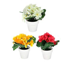 VASO CERAMICA C/ FLOR ARTIFICIAL 11X5CM COD 14206 REF-FLR-48