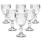 JOGO TACA DIAMOND CRISTAL 300ML C/ 6PCS REF-TP0976
