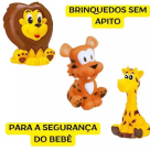Trio Mordedor Safari - Leãozinho, Girafinha e Tigrinho