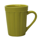 CANECA COPO 220ML CANELADA AMARELA REF-51506