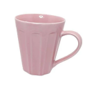 CANECA COPO 220ML CANELADA ROSA REF-51507