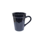 CANECA COPO 120ML CANELADA PRETA REF-51511