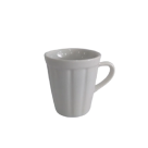 CANECA COPO 120ML CANELADA BRANCA REF-51509