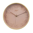 RELOGIO DE PAREDE 20CM NUDE CO