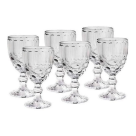 COPO DE VIDRO TRANSPARENTE 300ML 6PCS REF-SK20008