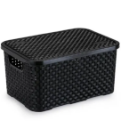ORGANIZADOR RETANG RATTAN PRETO 18LTS REF-790