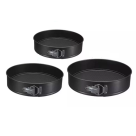 KIT 3PCS ASSADEIRA REDONDA FUNDO REMOVIVEL