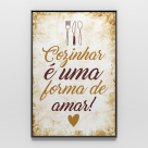 QUADRO EM TECIDO COM CHASSI EM MADEIRA REF-QDB073 REF-0033795