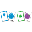 JOGO EDUCA CORES 34 CARTAS GGB BRINQUEDOS MESA IMAGENS REAL NOMES EDUCATIVO COR FAMÍLIA CRIANÇAS