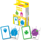 JOGO EDUCA CORES 34 CARTAS GGB BRINQUEDOS MESA IMAGENS REAL NOMES EDUCATIVO COR FAMÍLIA CRIANÇAS